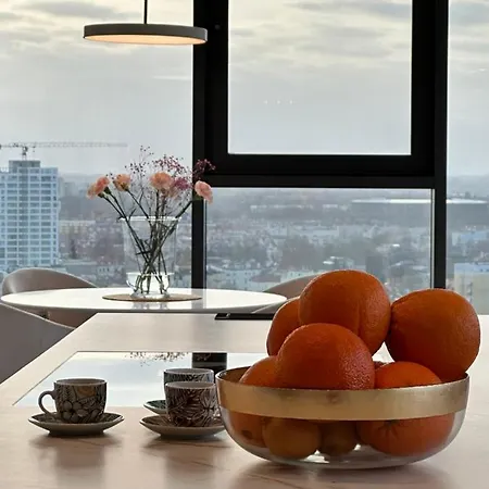 Apartamento White Sky 20 Hanza Tower- Free Parking Estetino