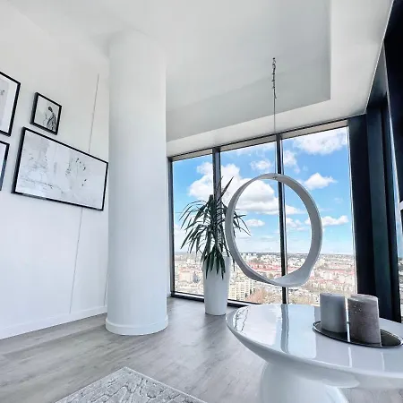 Apartamento White Sky 20 Hanza Tower- Free Parking Estetino