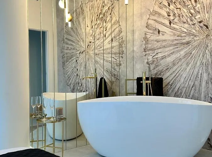 アパート White Sky 20 Hanza Tower- Free Parking シュチェチン