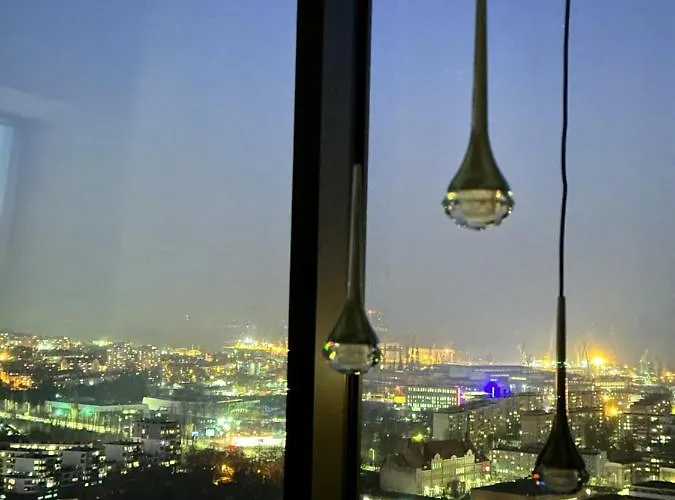 アパート White Sky 20 Hanza Tower- Free Parking シュチェチン